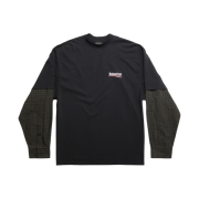 Balenciaga Political Campaign Oversized Layered T-Shirt Faded Black