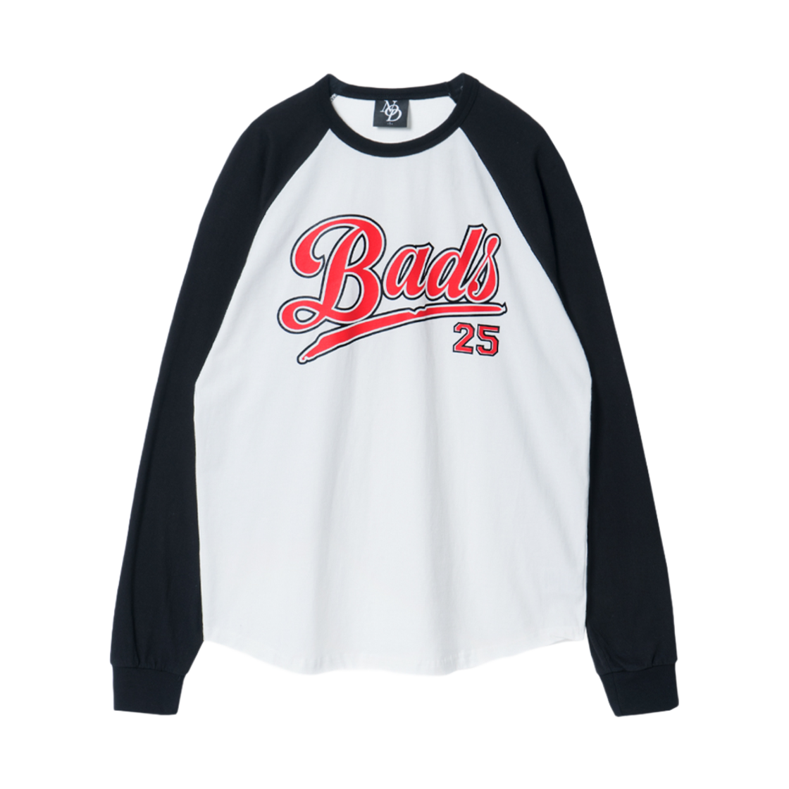 노드 베이스볼 팀 BADS 래글런 롱슬리브 블랙(NOD Baseball Team BADS Raglan Long Sleeve Black)