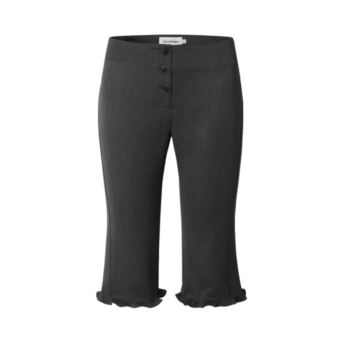 (W) 쓰리타임즈 레이첼 팬츠 차콜((W) Threetimes Rachel Pants Charcoal)