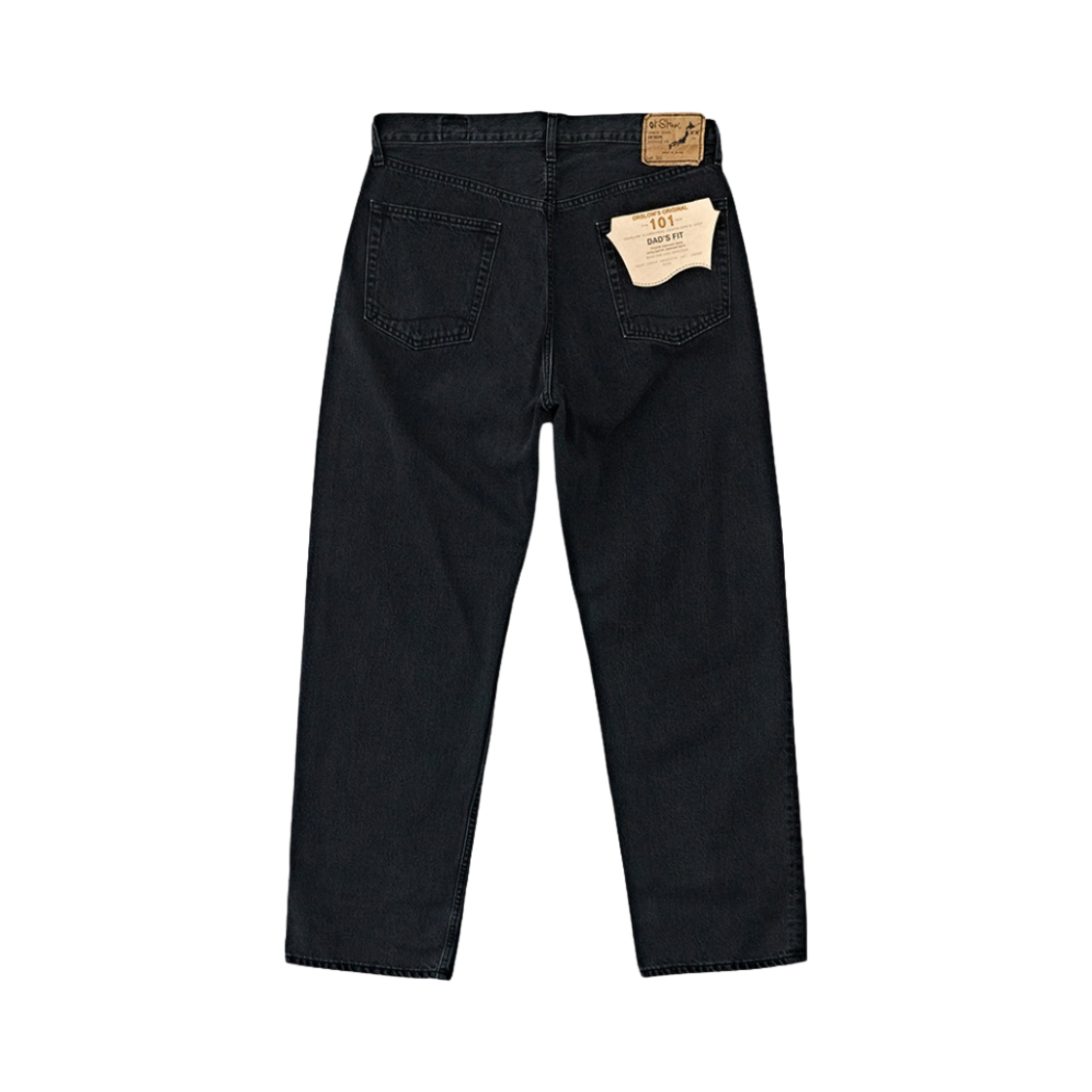 오어슬로우 1010W 대즈 핏 데님 팬츠 블랙 스톤(Orslow 1010W Dad's Fit Denim Pants Black Stone) - 2