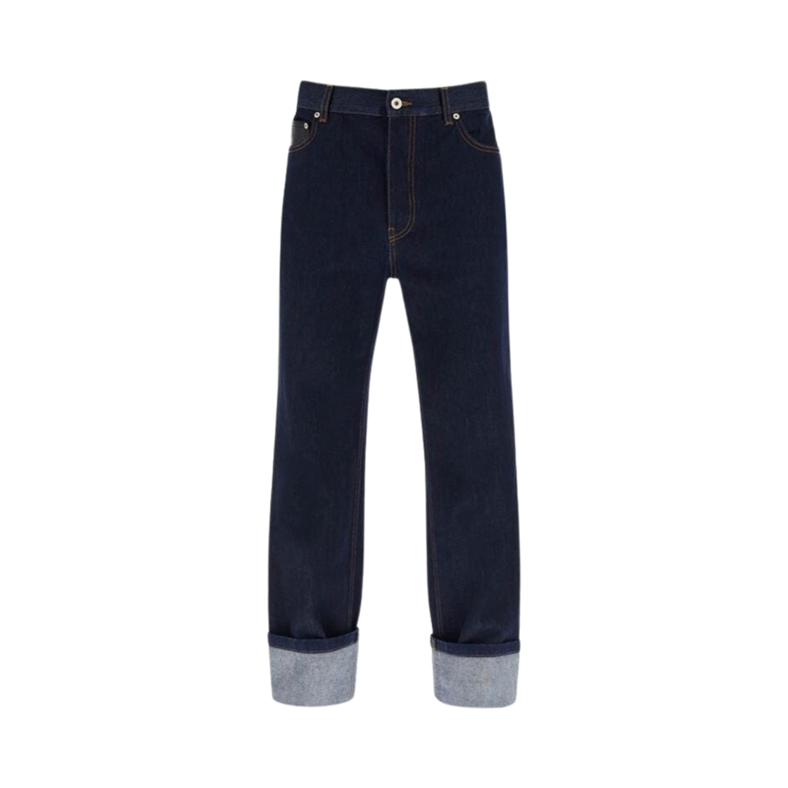 로에베 피셔맨 턴업 데님 진 인디고(Loewe Fisherman Turn-Up Jeans In Denim Indigo)