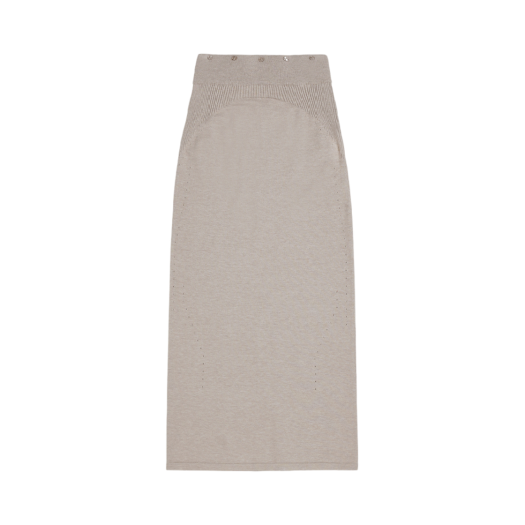 오호스 아이 플루이드 니트 스커트 01 스톤 브라운 | OJOS | KREAM