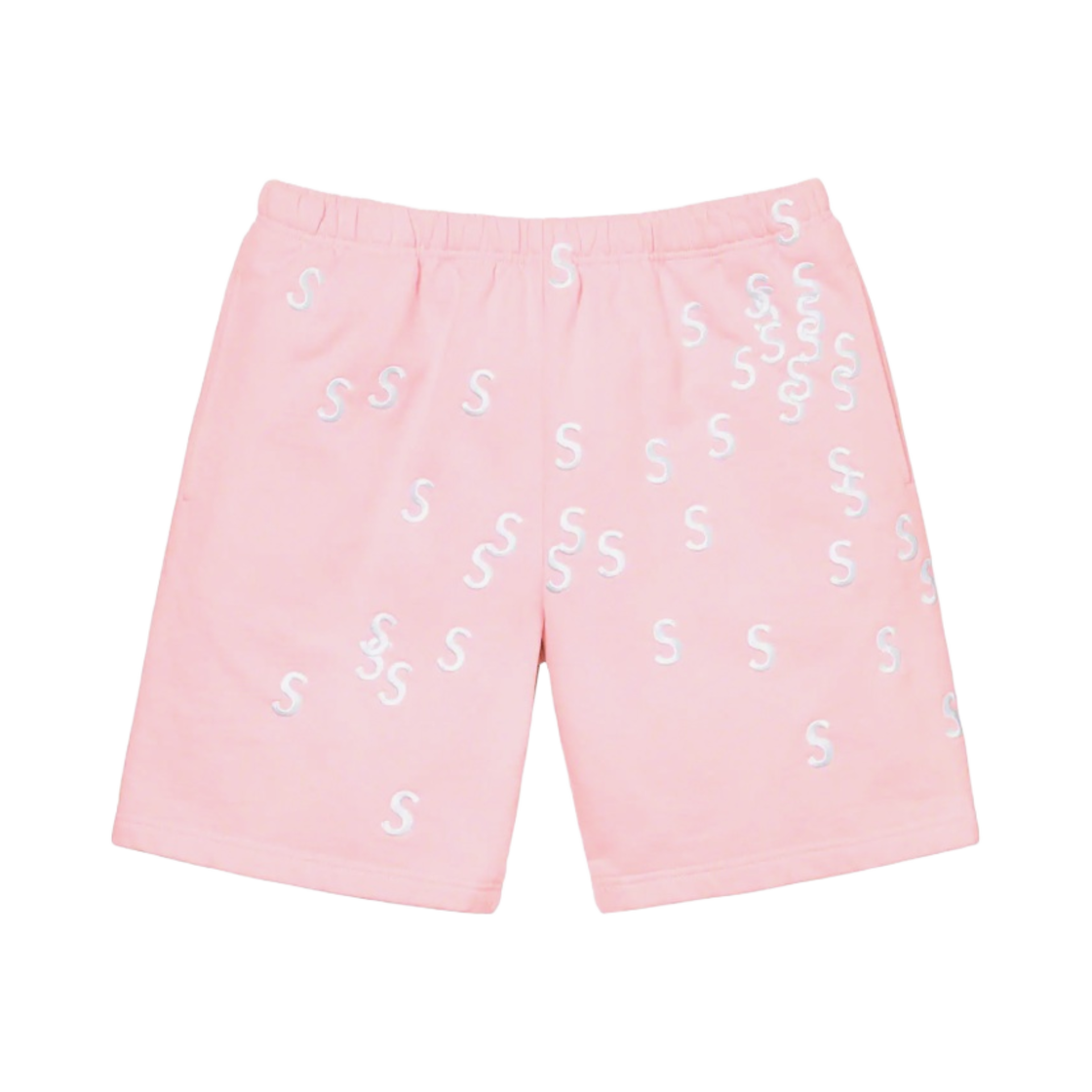 - Supreme Embroidered S Sweatshorts Light Pink - 21SS