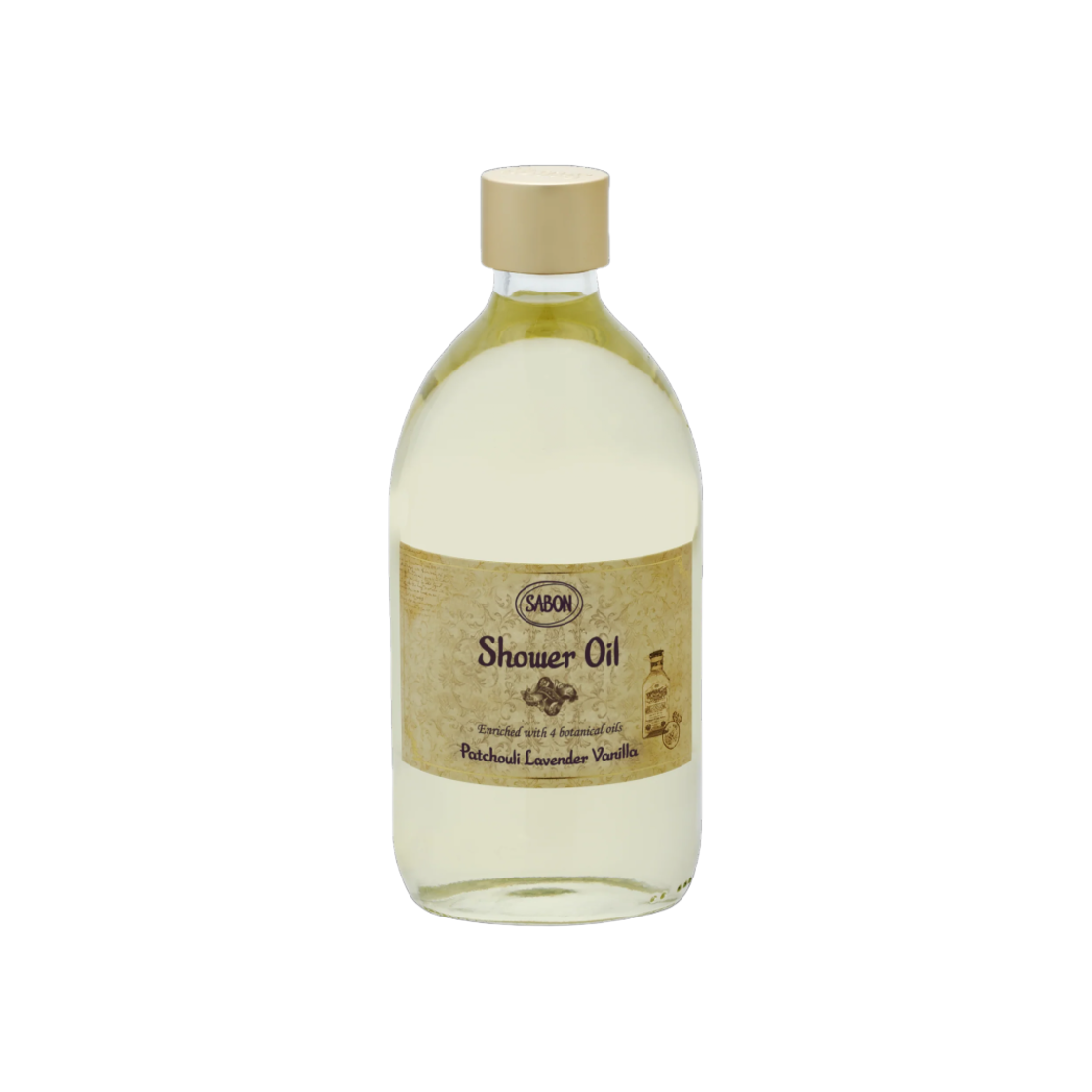 - Sabon Shower Oil Patchouli Lavender Vanilla 500ml