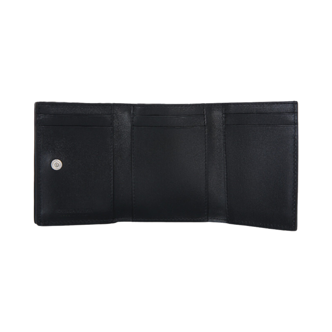 보테가 베네타 인트레치아토 폴더 반지갑 블랙(Bottega Veneta Intrecciato Folder Bi-Fold Wallet Black) - 2