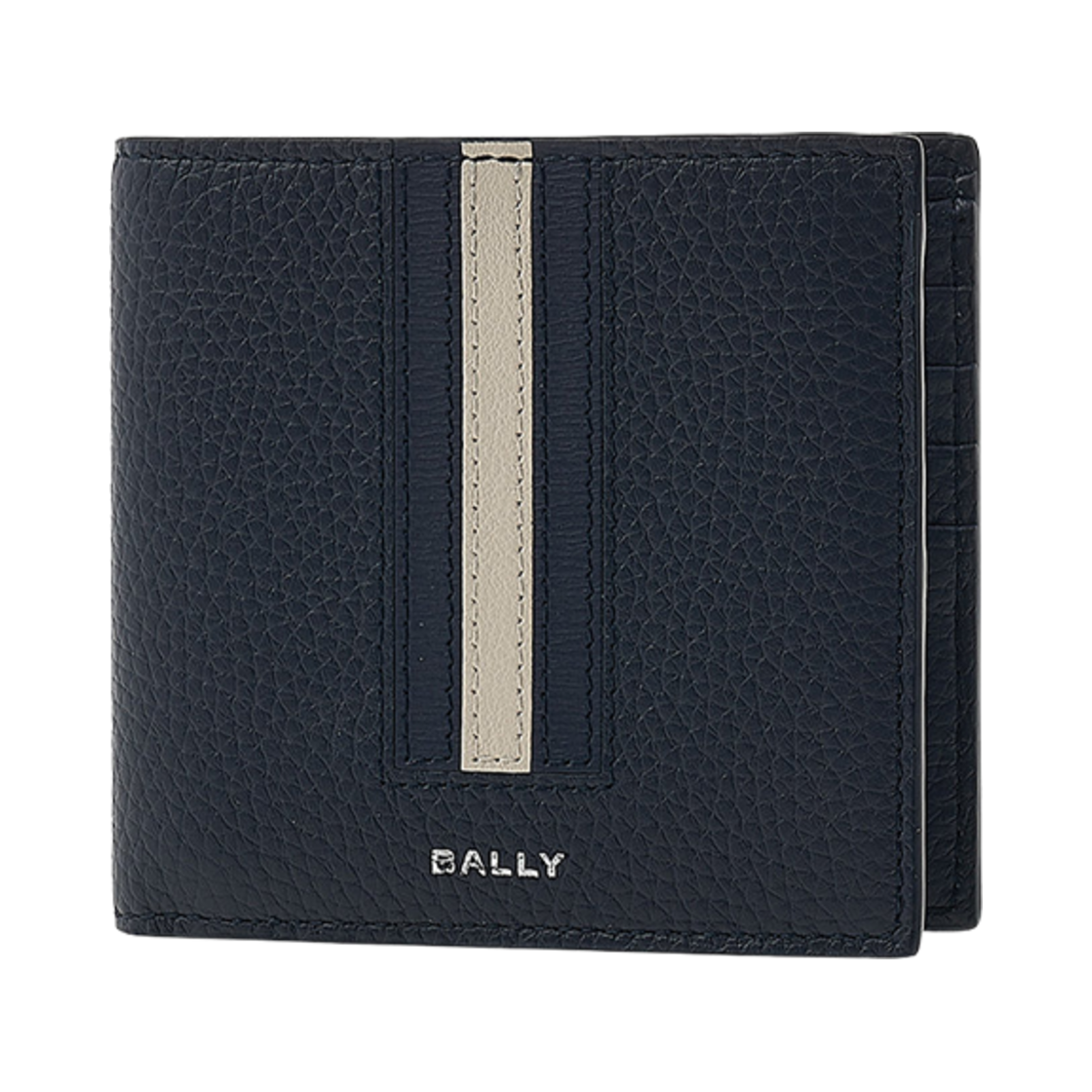 6305072 Bally Ribbon Bi-Fold Wallet Navy