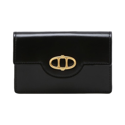 AAHO5E351BK Athe Vanessabruno Bottalato Leather Card Wallet Black