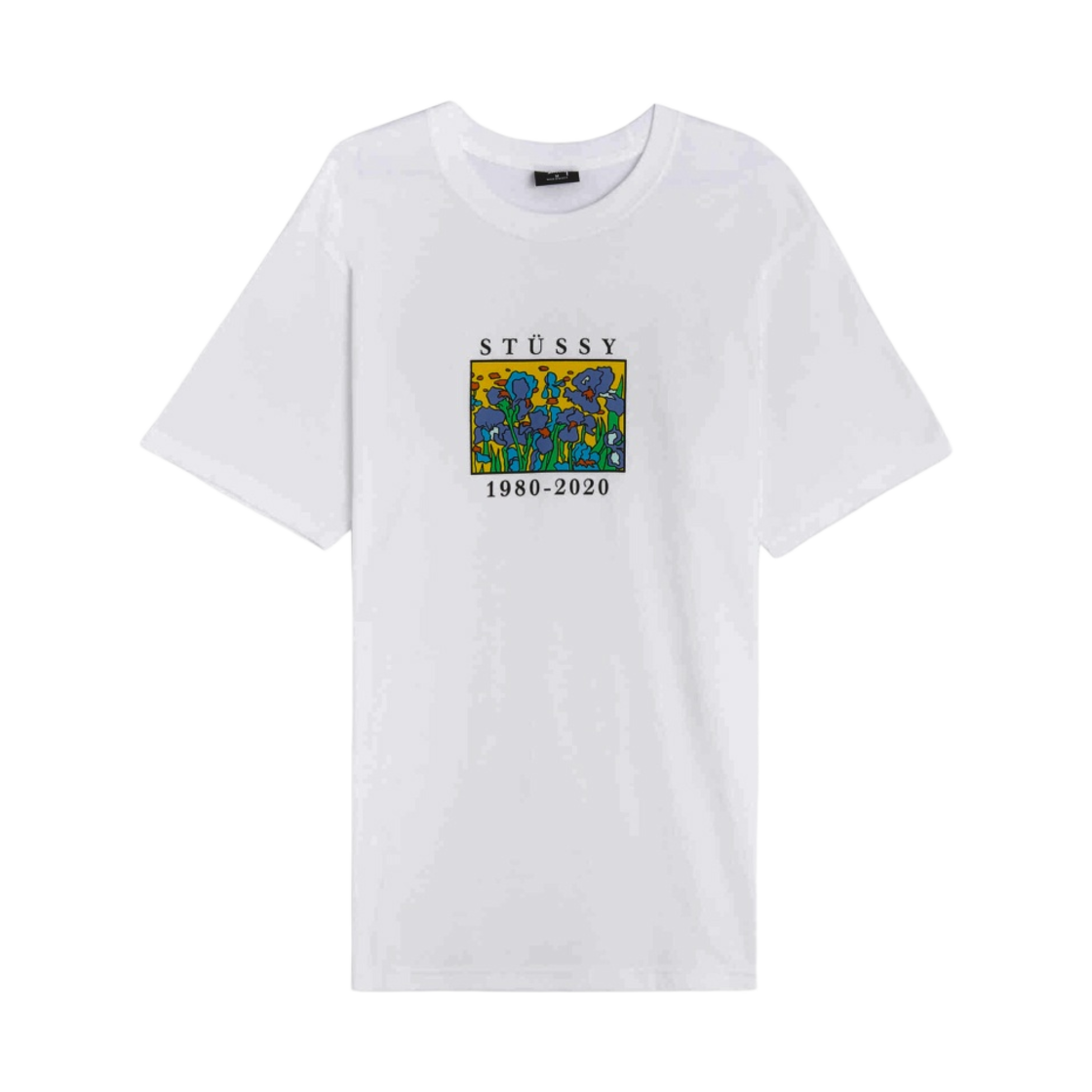 스투시 아이리스 티셔츠 화이트(Stussy Irises T-Shirt White) - 1