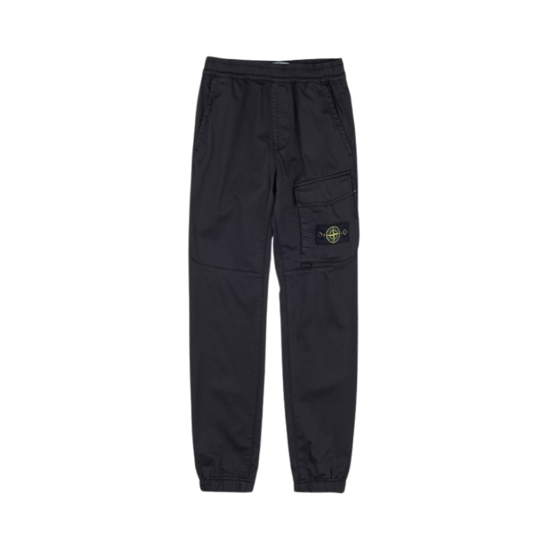 781630512-V0029 (Kids) Stone Island 30512 Wappen Logo Cargo Pants Black - 23SS