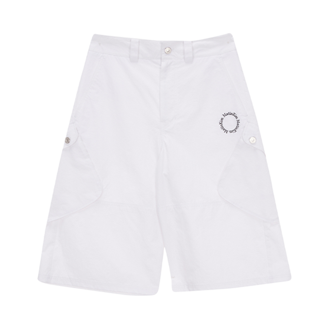 (W) 마뗑킴 카고 버뮤다 팬츠 화이트