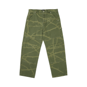 Palace Heavy Canvas Work Pants The Deep Green - 24SS