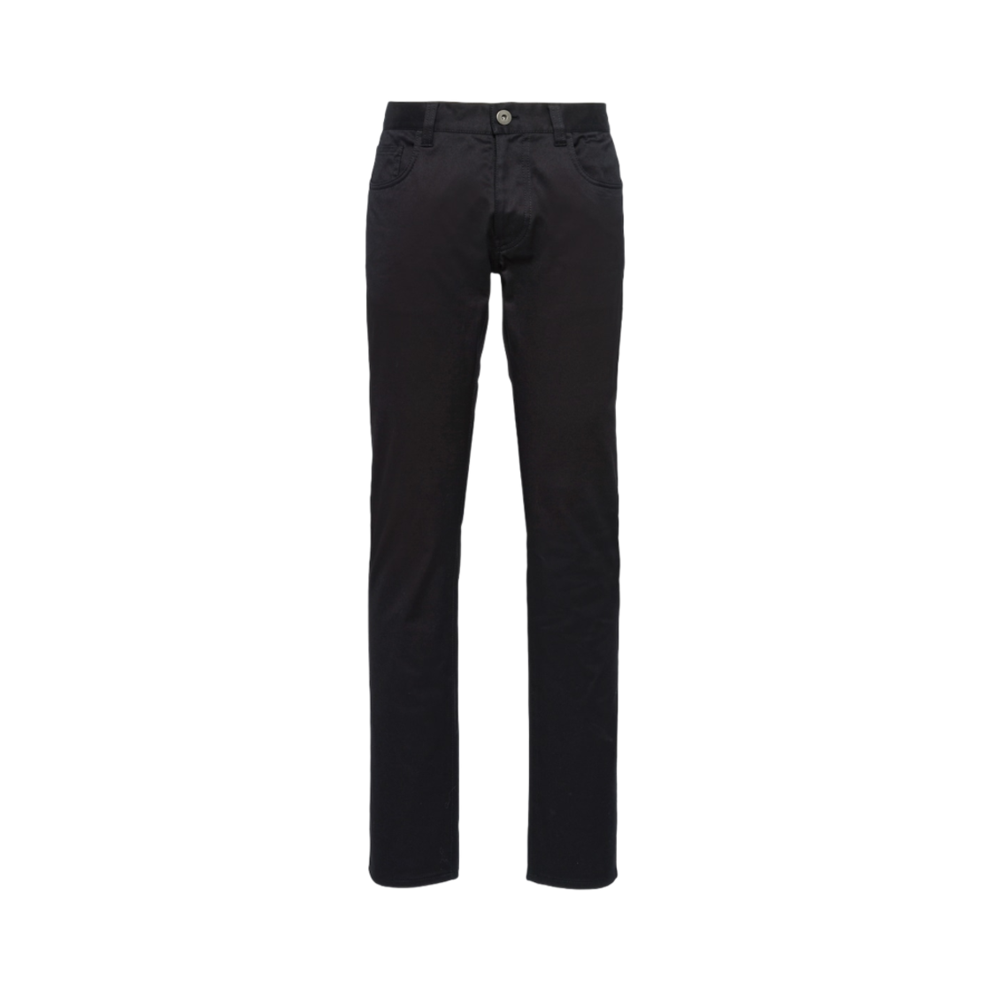프라다 스트래치 드릴 파아브 포켓 트라우저 블랙(Prada Stretch Drill Five-Pocket Trousers Black) - 1