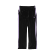 Needles Narrow Track Pants Velour Black