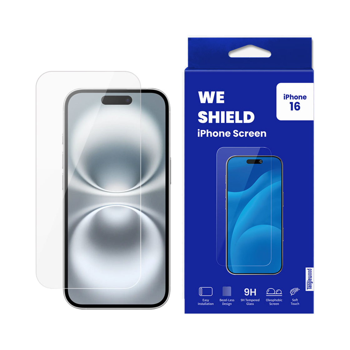 TW-SP05-I16 Tanglewood iPhone 14/15/16 Series Bezel-less Tempered Glass Screen Protector