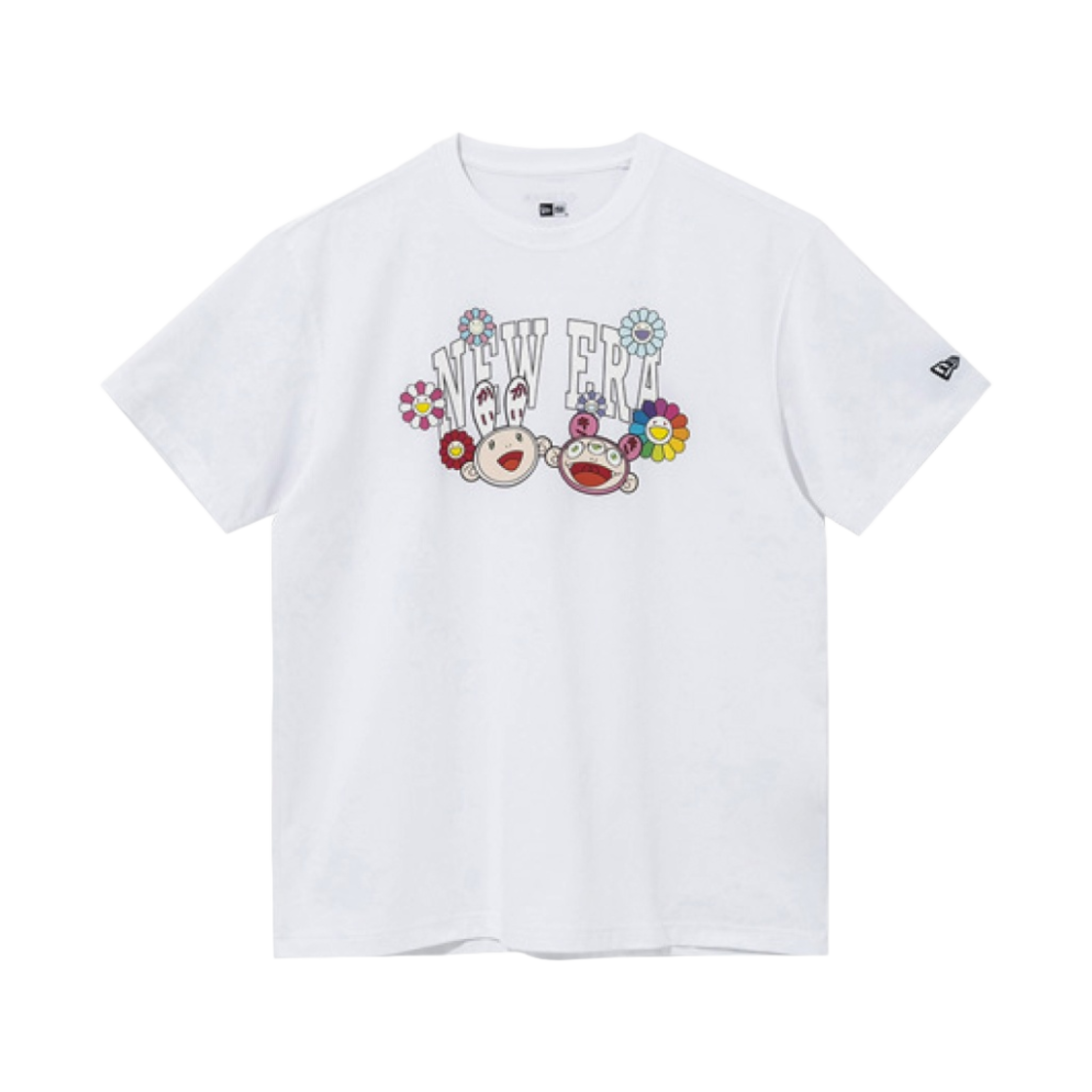 뉴에라 x 무라카미 타카시 NE 아치 티셔츠 화이트(New Era x Murakami Takashi NE Arch T-Shirt White)