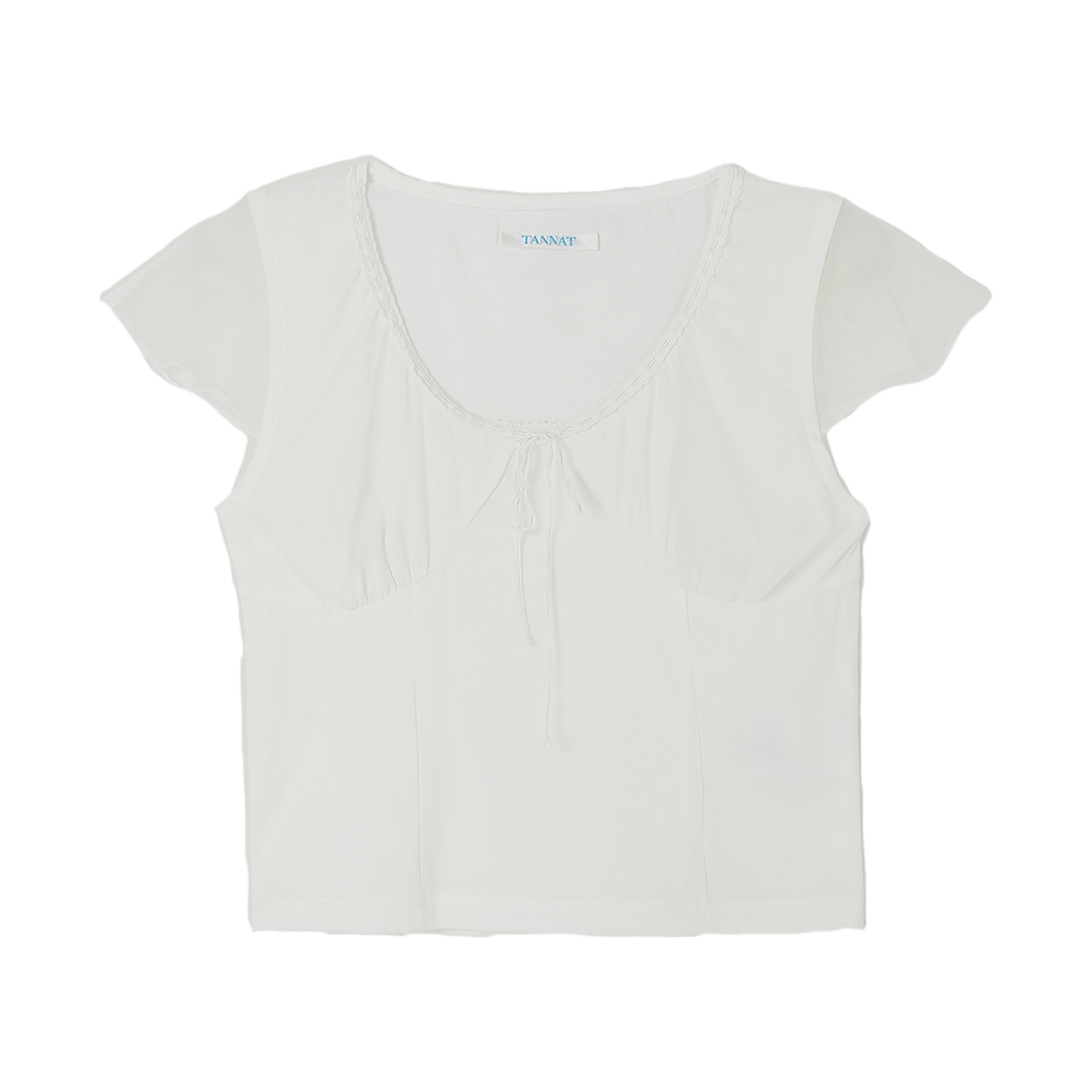 P0000BTN Tannat T/T Tunnel Lace T-Shirt Ivory