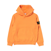 (Kids) Stone Island 61640 Cotton Fleece Hooded Sweatshirt Orange - 21SS