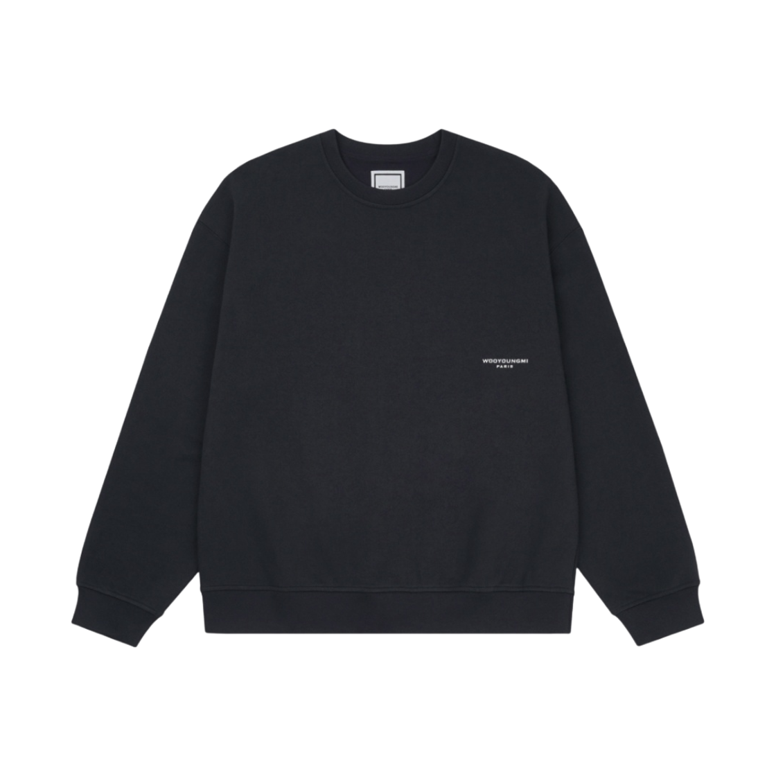 우영미 플라워 프린트 백로고 스웨트셔츠 네이비 - 22SS(Wooyoungmi Flower Print Back Logo Sweatshirt Navy - 22SS) - 2