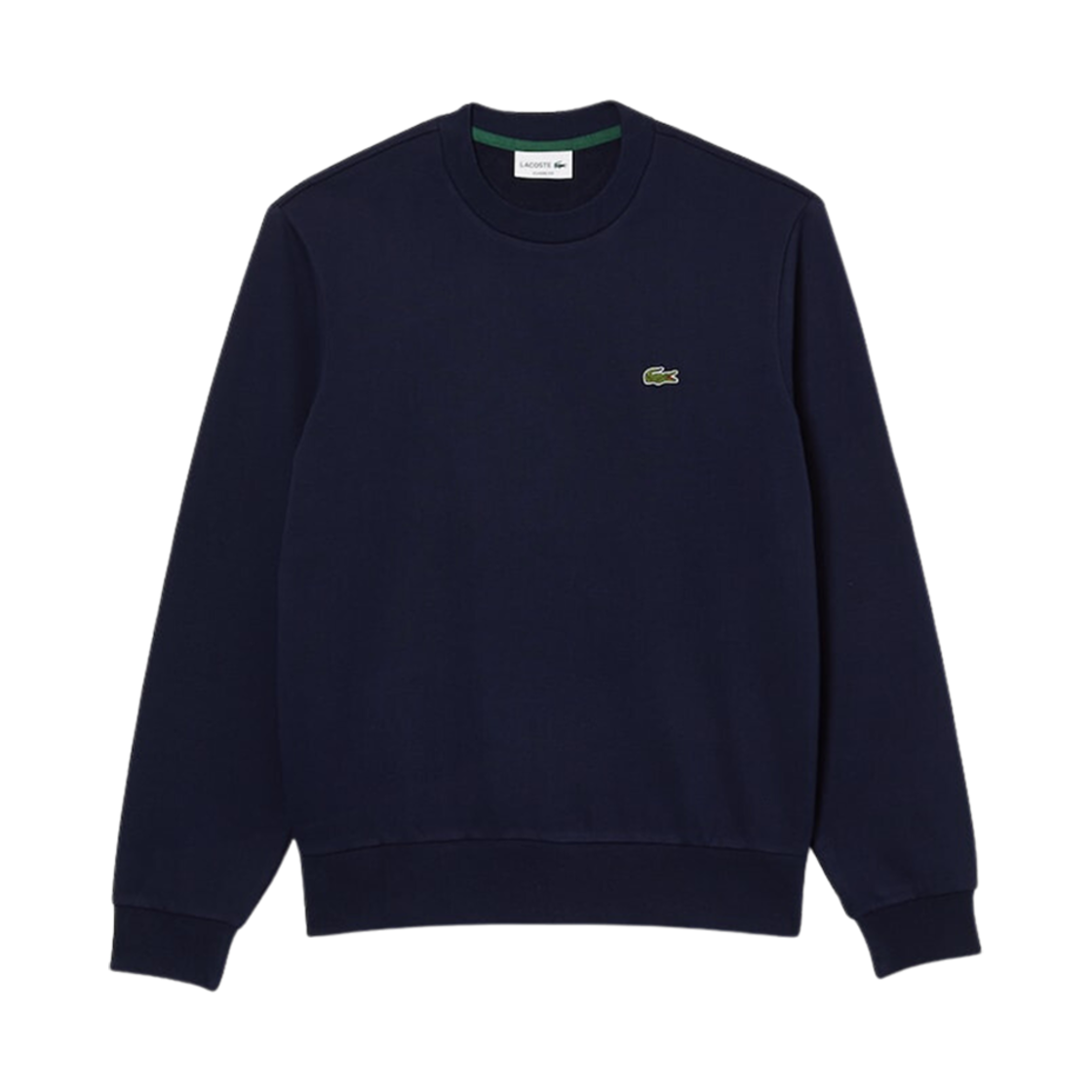 라코스테 베이직 크루넥 스웨트셔츠 네이비 블루(Lacoste Basic Crewneck Sweatshirt Navy Blue) - 1