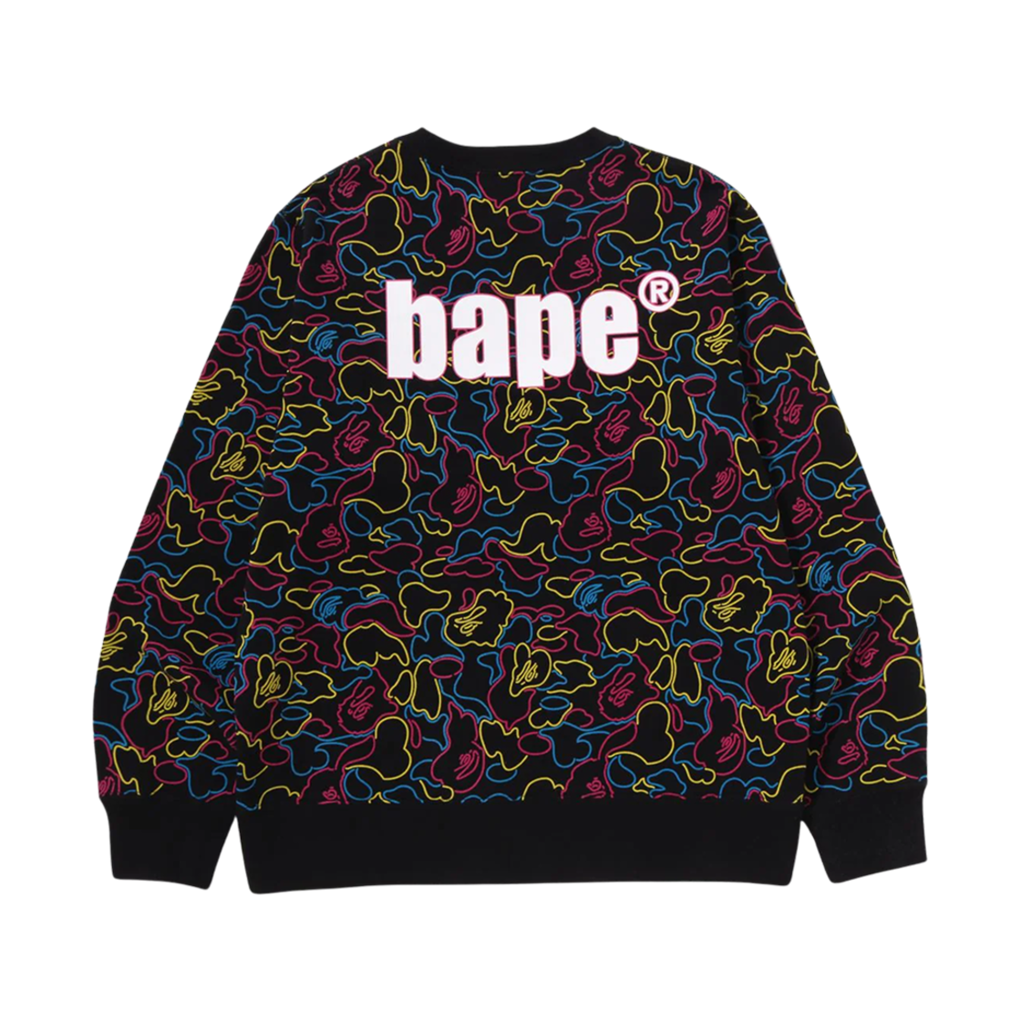베이프 네온 카모 크루넥 스웨트셔츠 멀티(BAPE Neon Camo Crewneck Sweatshirt Multi) - 1