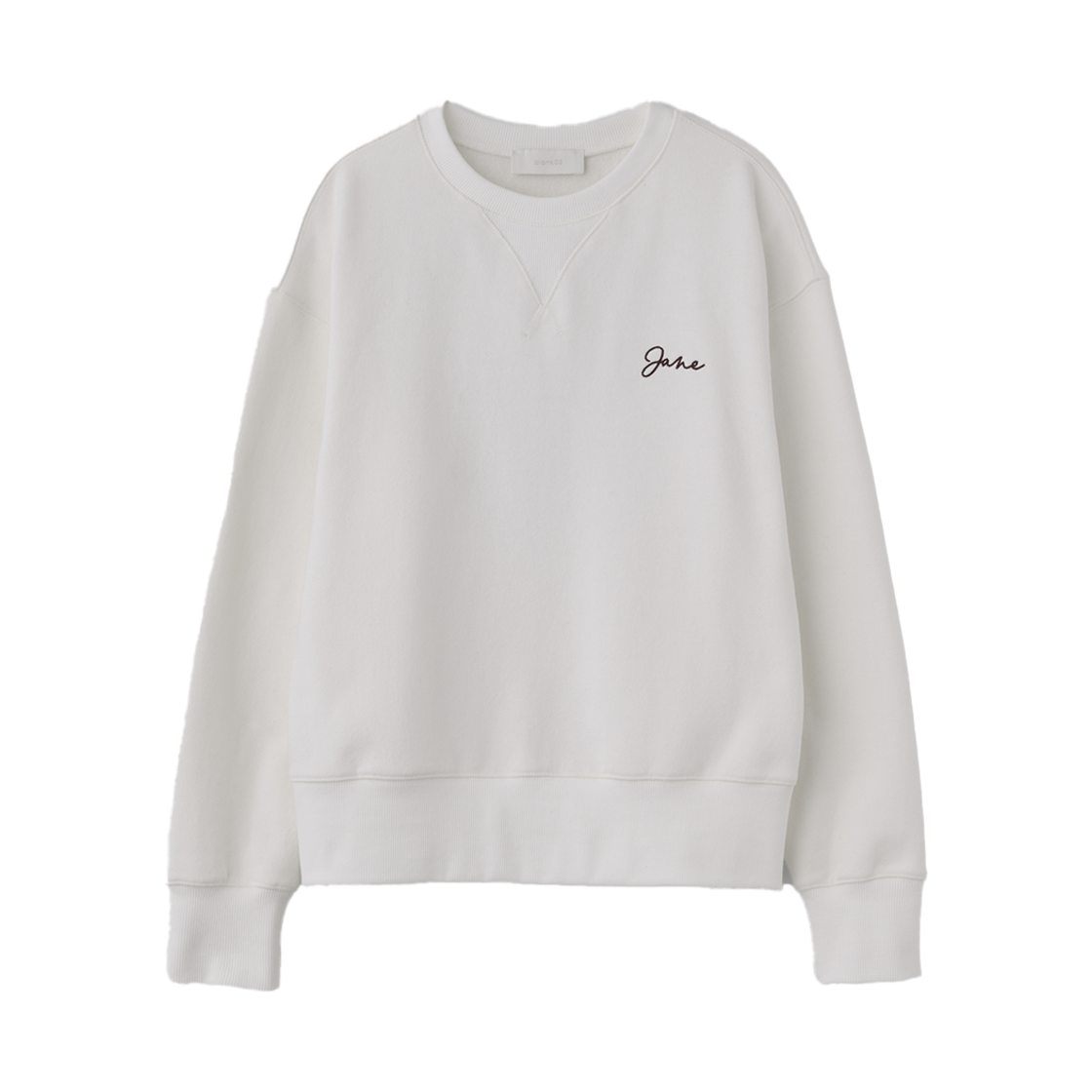 블랭크공삼 백 프린트 피치스킨 스웻셔츠 아이보리(Blank03 Back Print Peachskin Sweatshirts Ivory)
