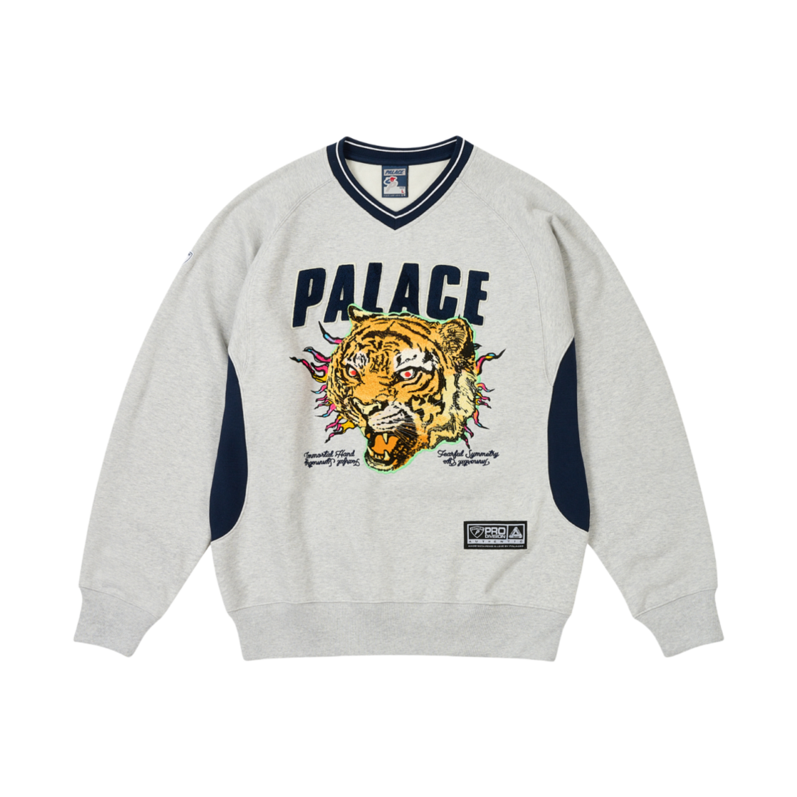 팔라스 토라 토라 크루 그레이 말 - 25SS(Palace Tora Tora Crew Grey Marl - 25SS)