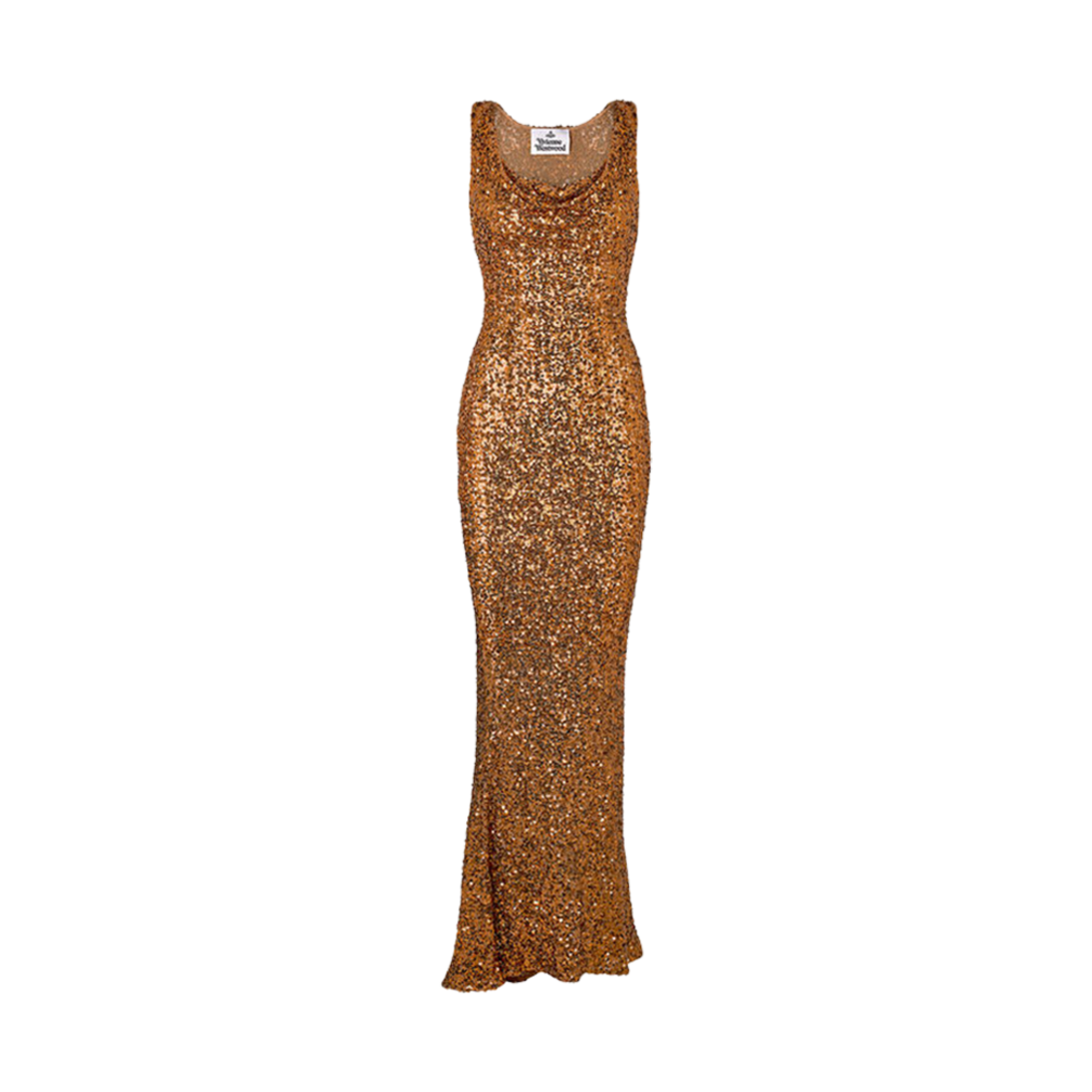 (W) 비비안 웨스트우드 롱 리즈 저지 드레스 코퍼((W) Vivienne Westwood Long Liz Jersey Dress Copper) - 1