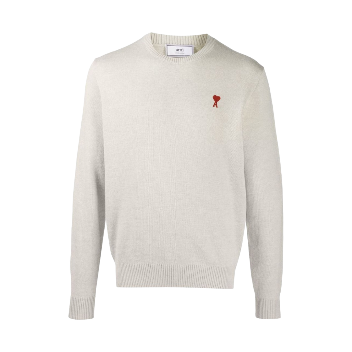 아미 스몰 하트 로고 울 니트 클레이(AMI de Coeur Wool Knit Clay) - 1