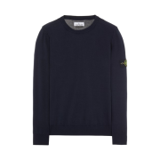 Stone Island 540B2 Soft Cotton Crewneck Knit Navy Blue - 22SS