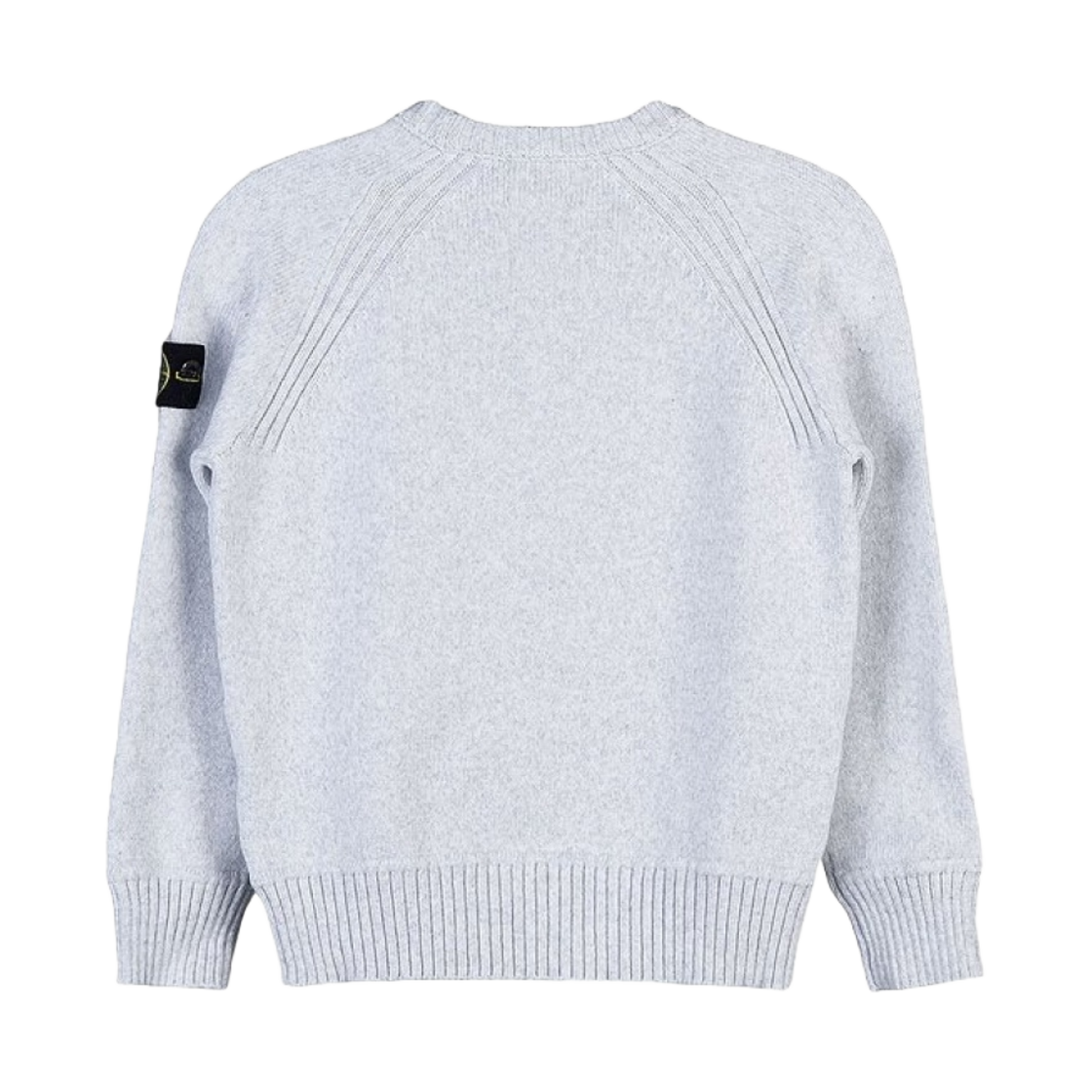 (키즈) 스톤 아일랜드 515A2 크루넥 니트 펄 그레이 멜란지 - 22FW((Kids) Stone Island 515A2 Crewneck Knit Pearl Grey Melange - 22FW) - 2