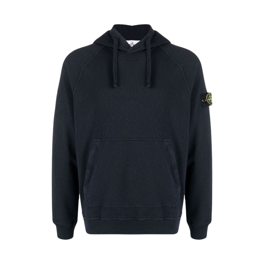 741563860-V0020 Stone Island 63860 Cotton Hooded Sweatshirt Navy Blue - 21SS