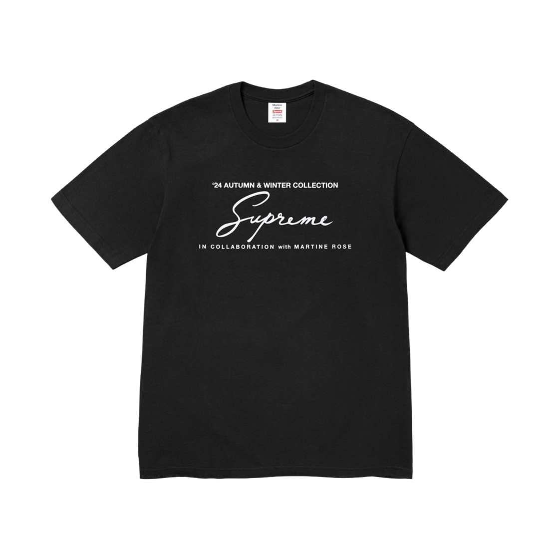 슈프림 x 마틴 로즈 티셔츠 블랙 - 24FW