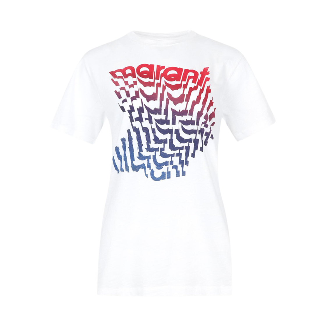 TS0001FA-A1N89E-20WH (W) Isabel Marant Etoile Zewel T-Shirt White - 23SS