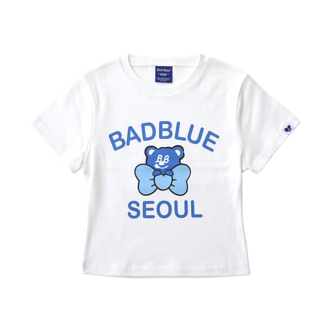 6069208 BadBlue Badbear Seoul Slim Tee White
