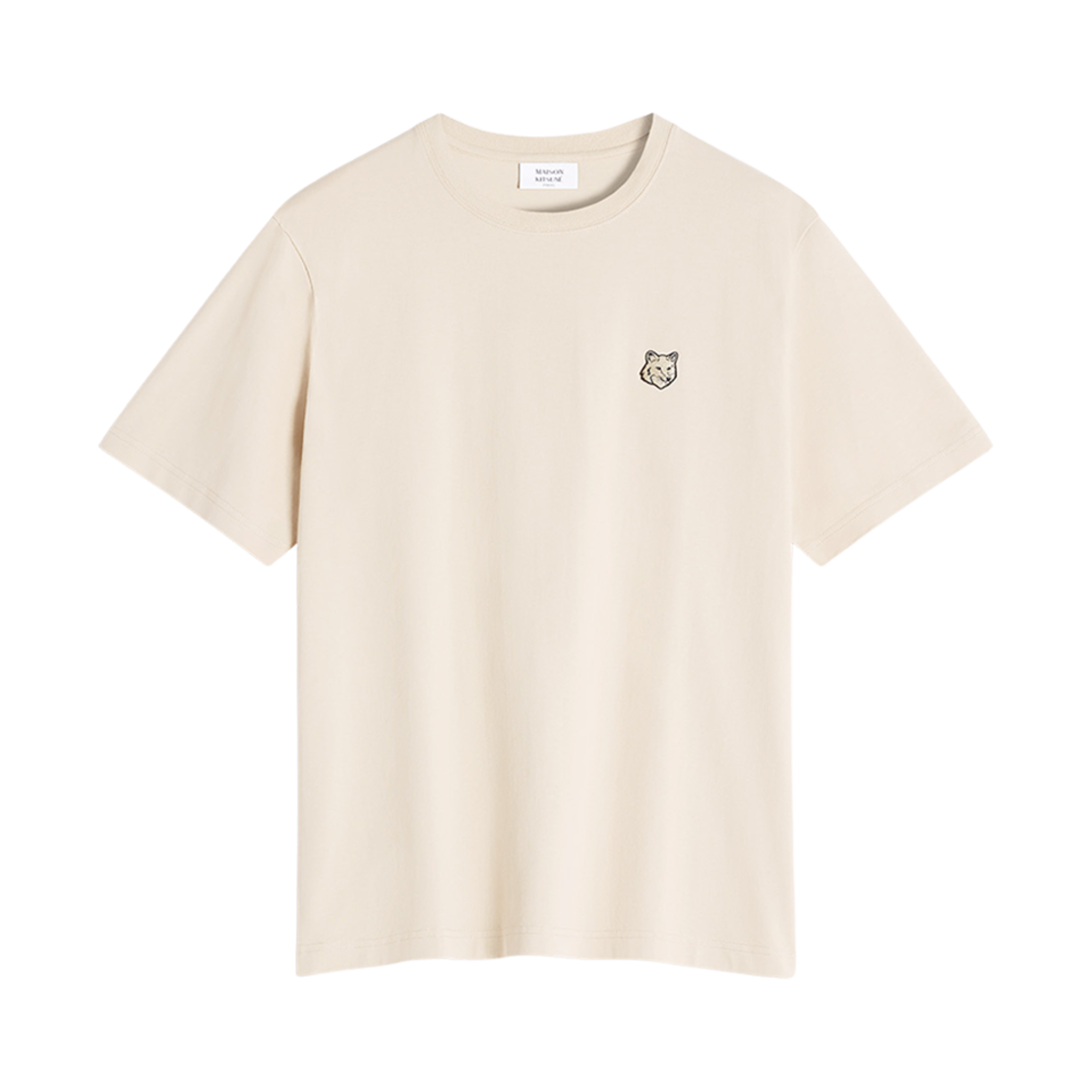 MM00127KJ0118-P213 Maison Kitsune Bold Fox Head Patch Comfort T-Shirt Smoke