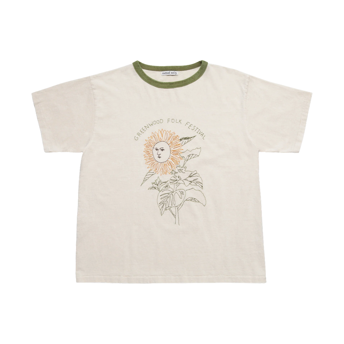 사무엘 젤리그 그린우드 티셔츠 내츄럴(Samuel Zelig Greenwood T-Shirt Natural)