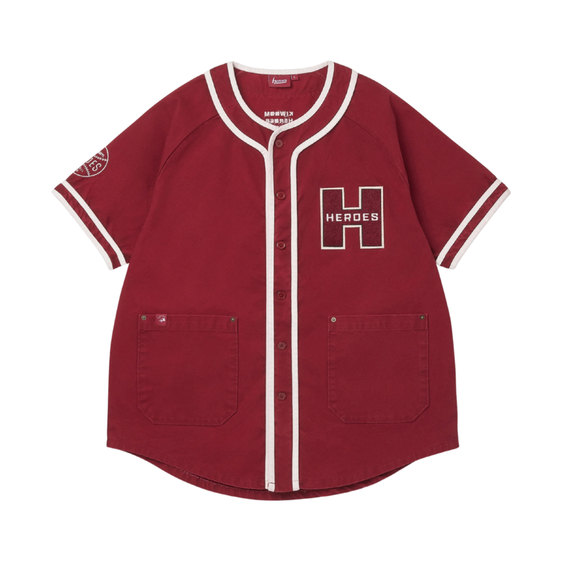 키움 히어로즈 25 스프링 캠프 유니폼 버건디(Kiwoom Heroes 25 Spring Camp Uniform Burgundy)