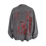 Awende Beheading Asaemon Long Sleeve T-Shirt White