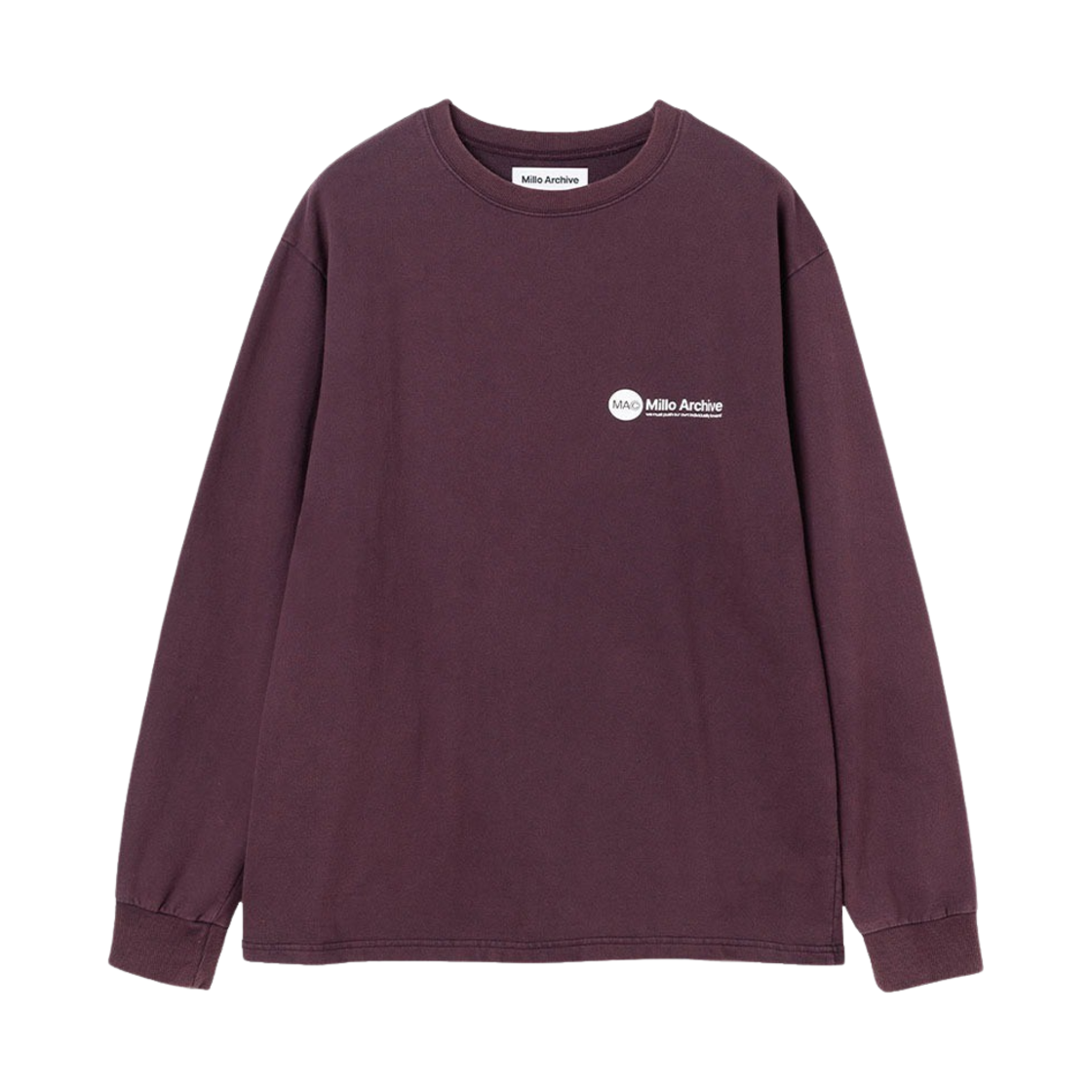 밀로 아카이브 도큐먼트 롱 슬리브 다크 마룬(Millo Archive Document Long Sleeve Dark Maroon)