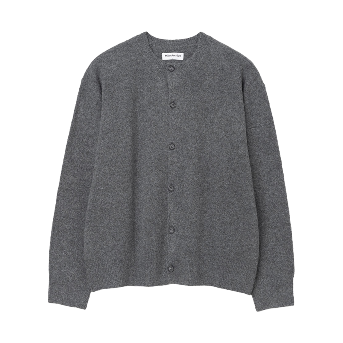ML315CHA Millo Archive Crop Move Cardigan Charcoal