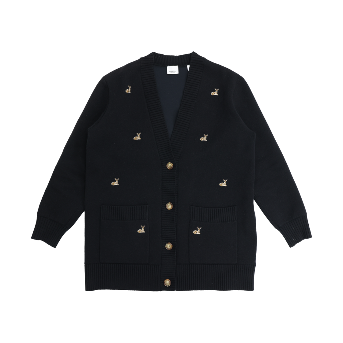 버버리 8032267 니트 카디건 풀오버 캐시미어 블랙(Burberry Knit Cardigan Pullover in Black Cashmere)