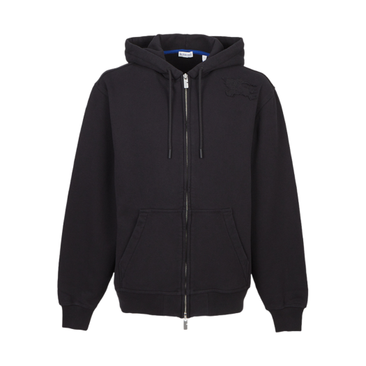 Burberry Hood Zip Up Black