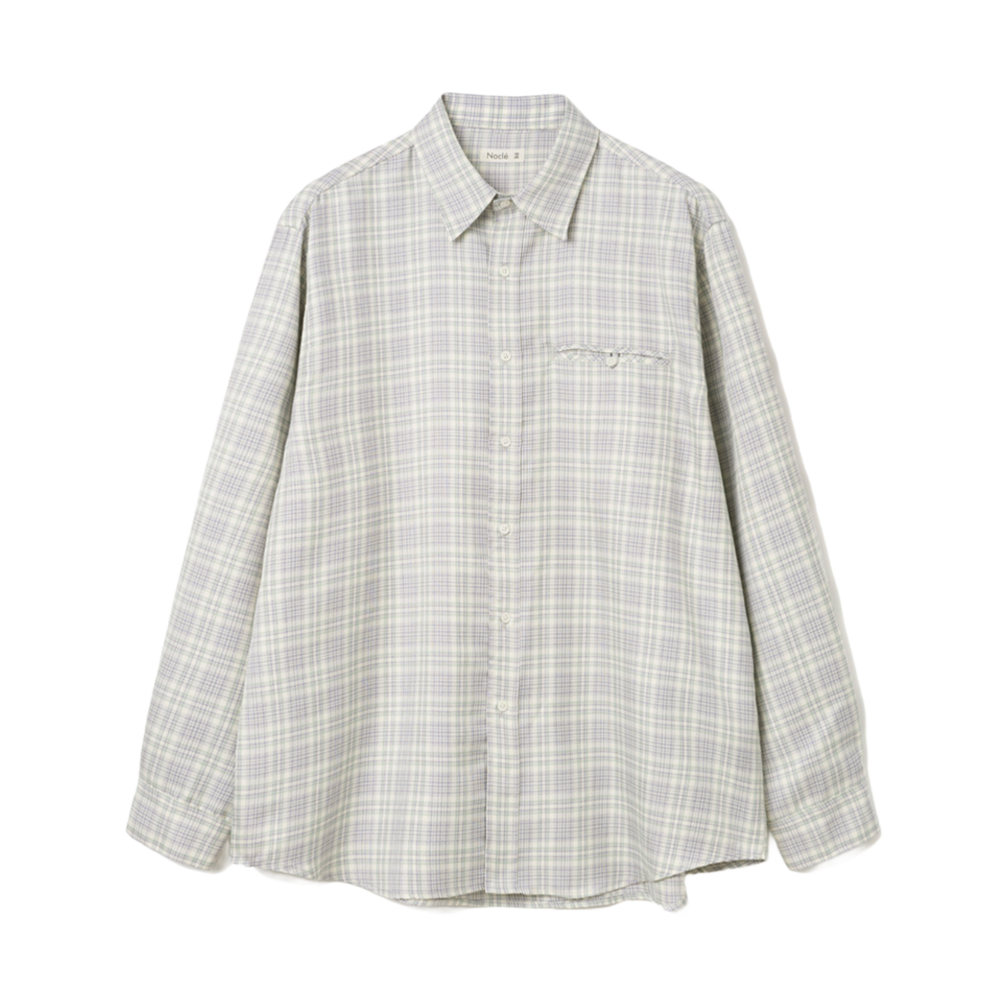 노클 머서 체크 셔츠 퍼플(Nocle Mercer Check Shirts Purple)