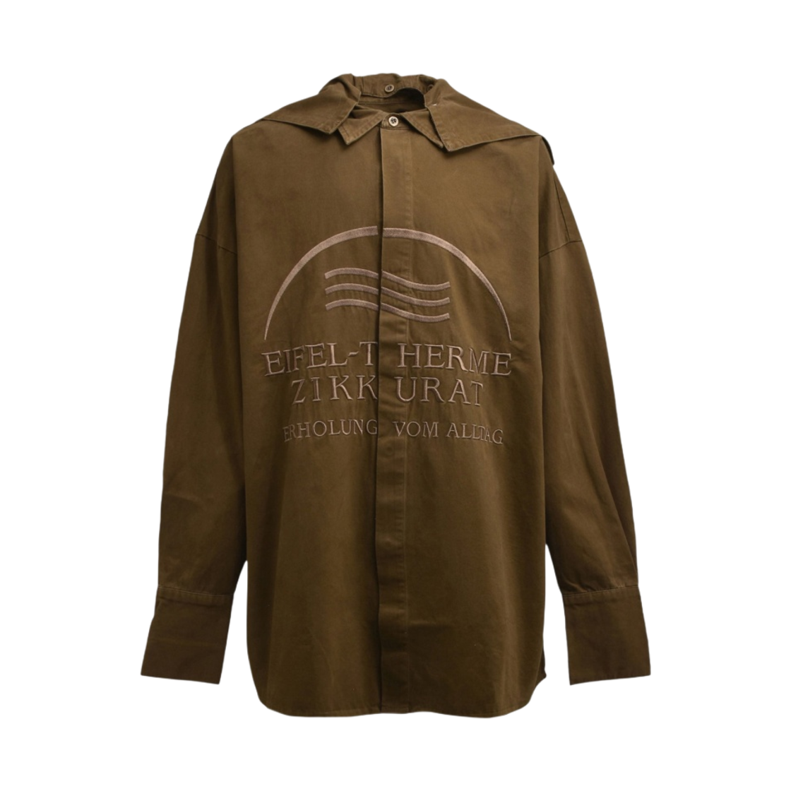 - No/Faith Studios Zikkurat OS Shirt Khaki