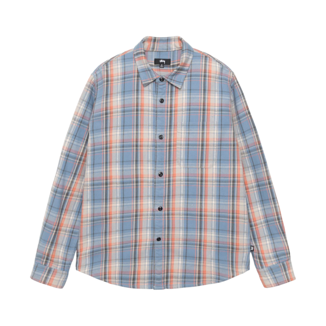 스투시 단 워시드 코튼 플레이드 셔츠 블루(Stussy Dan Washed Cotton Plaid Shirt Blue) - 1