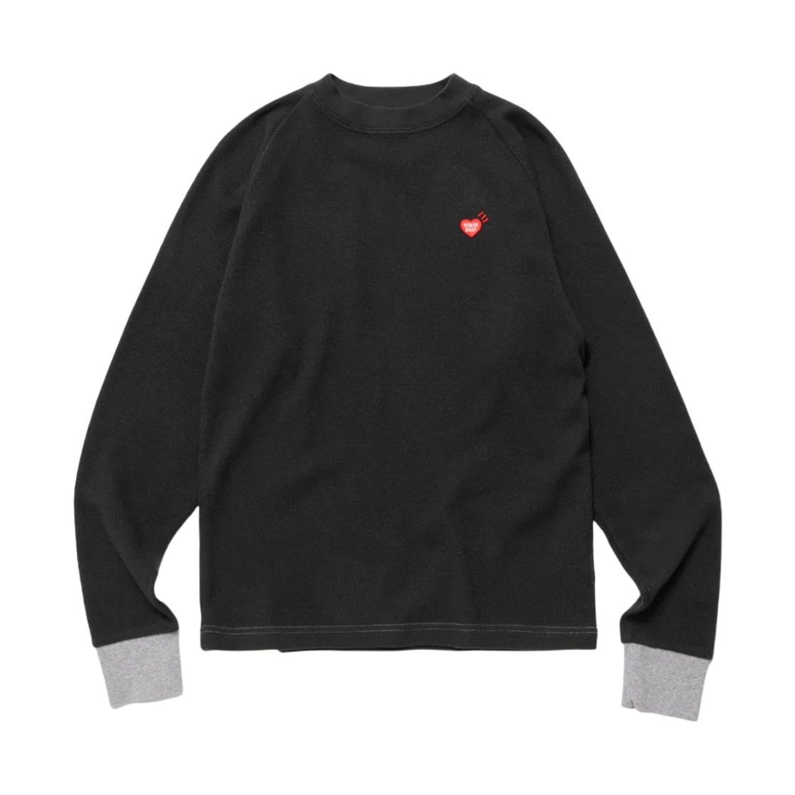 휴먼 메이드 써멀 롱슬리브 티셔츠 블랙(Human Made Thermal L/S T-Shirt Black) - 2