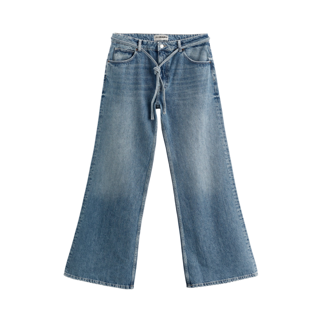 자라 x 루이지 플레어드 진 미디움 블루