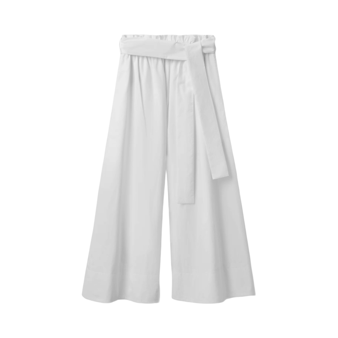 (W) 코스 와이드 레그 큐롯 화이트((W) COS Wide Leg Culottes White)