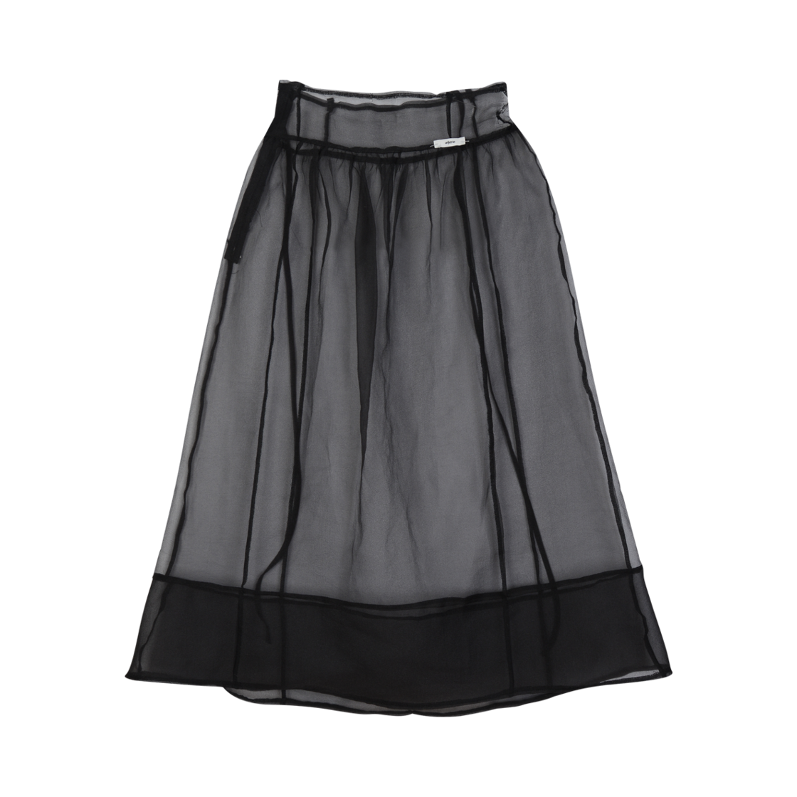 lr24fw42 Leterie Layered See-Through Skirt Black