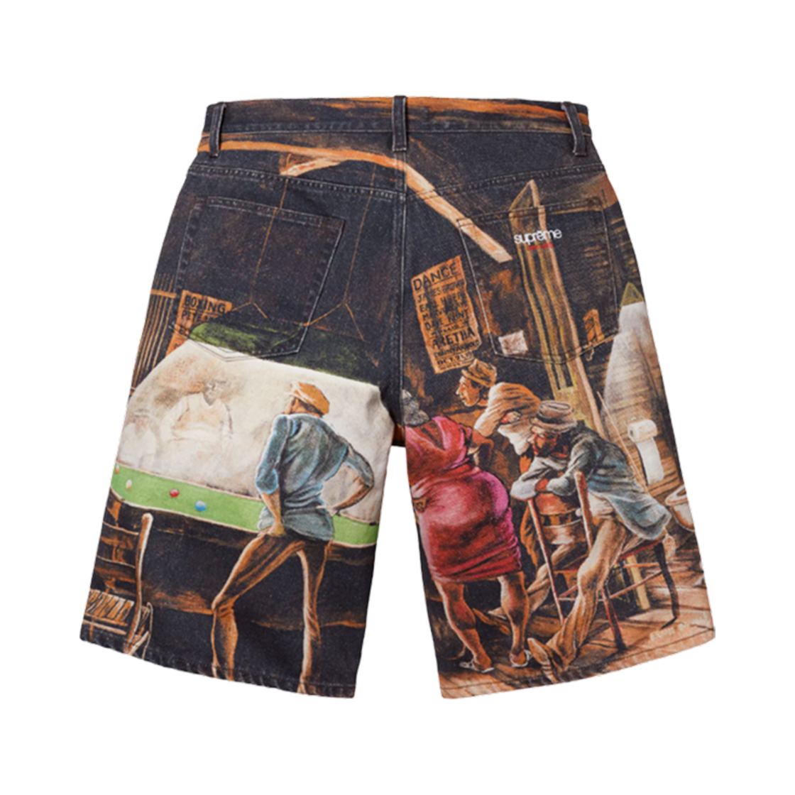 슈프림 x 어니 반스 배기 데님 쇼츠 풀 홀 - 25SS(Supreme x Ernie Barnes Baggy Denim Shorts Pool Hall - 25SS) - 2
